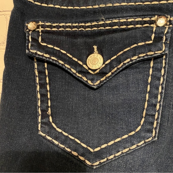 Knox Rose Womens Jeans sz 10 Crop Skinny Power Stretch Thick Stitching Pockets - Picture 6 of 8